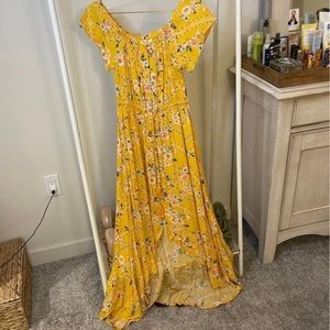 Bright fun floral maxi dress